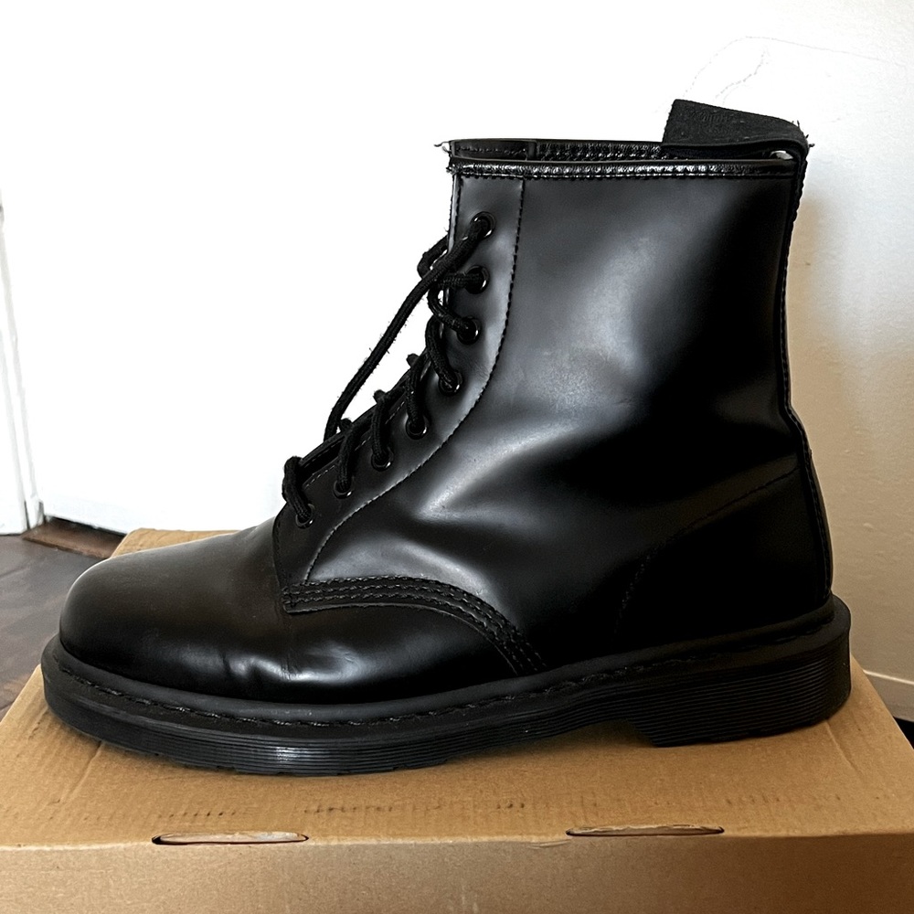 Dr Martens, 1460 Mono boot, black leather. Size 11